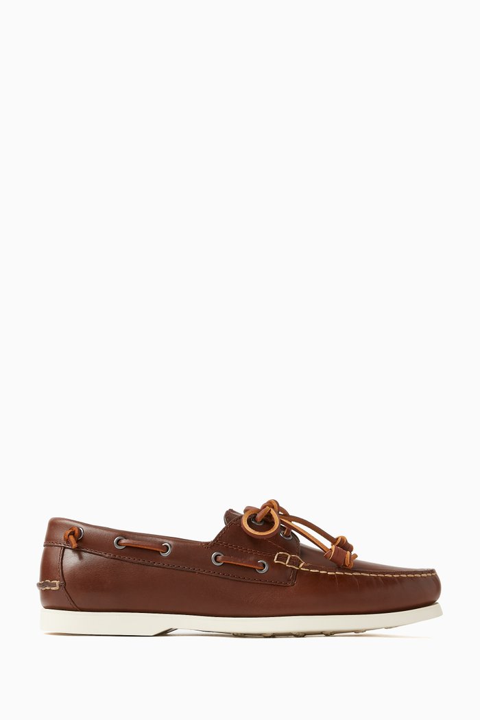 

Merton Boat Slip-Ons in Smooth Leather, Brown