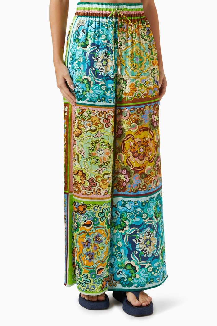 

Dreamer Pants in Silk-satin, Multicolour