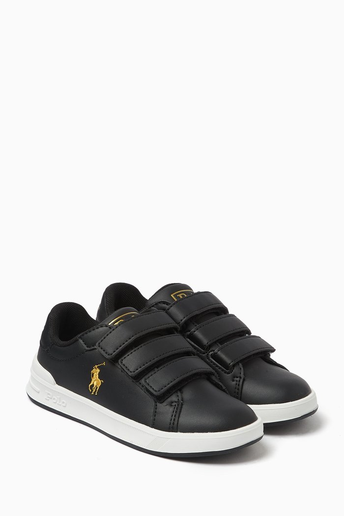 

Child Heritage Court II Court Sneakers in Faux Leather, Black