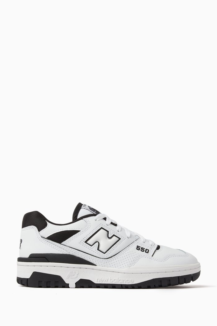 

550 Low-top Sneakers in Leather, Black