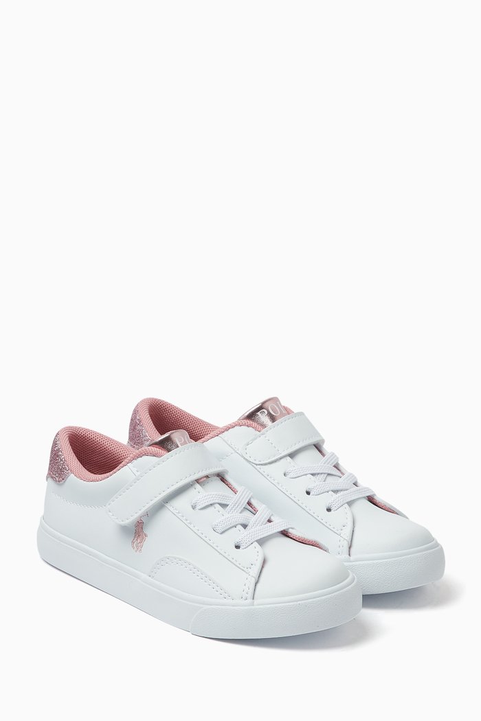 

Toddler Theron V Sneakers in Faux Leather, White