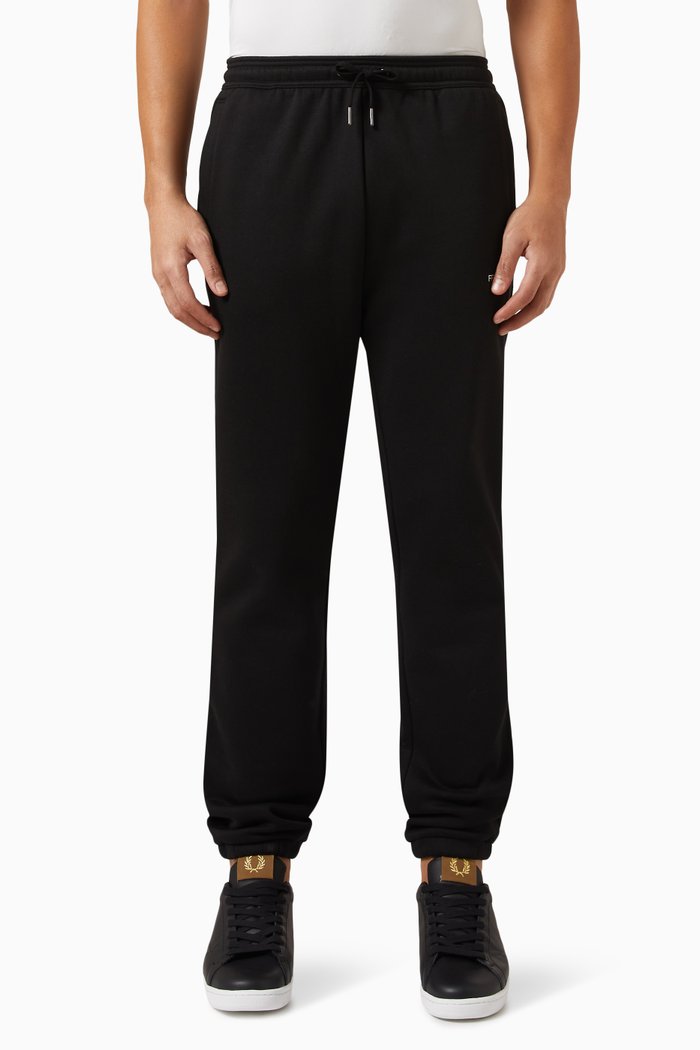 

Logo-embroidered Sweatpants in Cotton-blend, Black