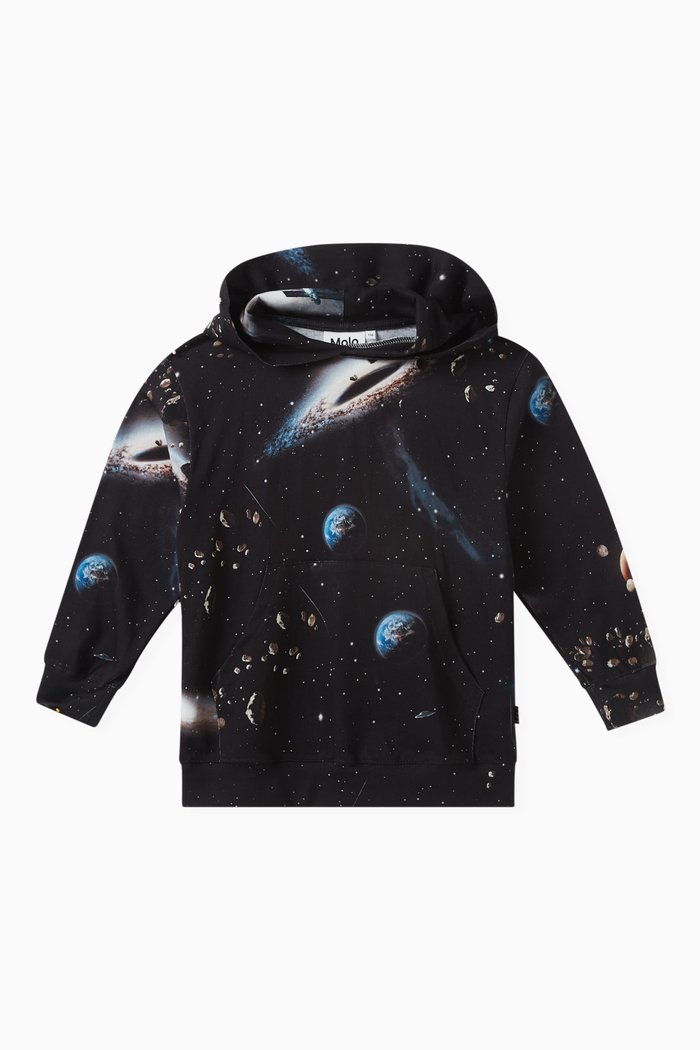 

Ratata Make Space Hoodie in Organic-cotton, Black