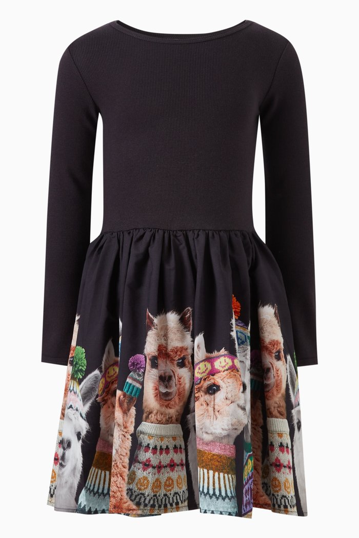 

Casie Family Photo Dress in Organic-cotton, Black
