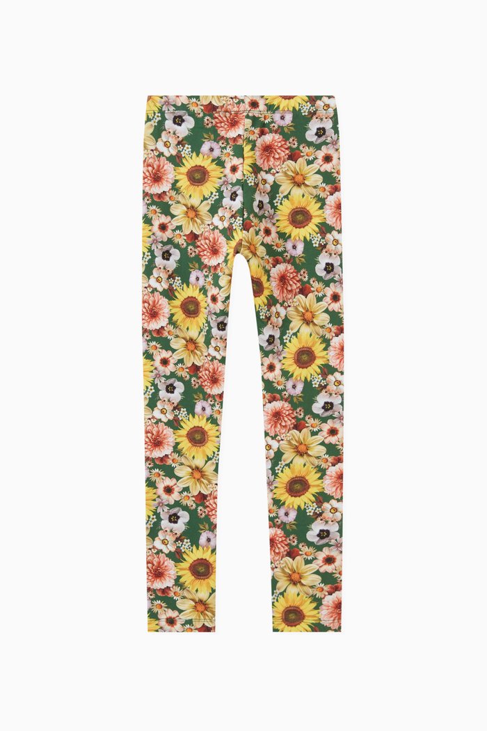 

Niki Floral Printed Leggings in Organic-cotton, Multicolour