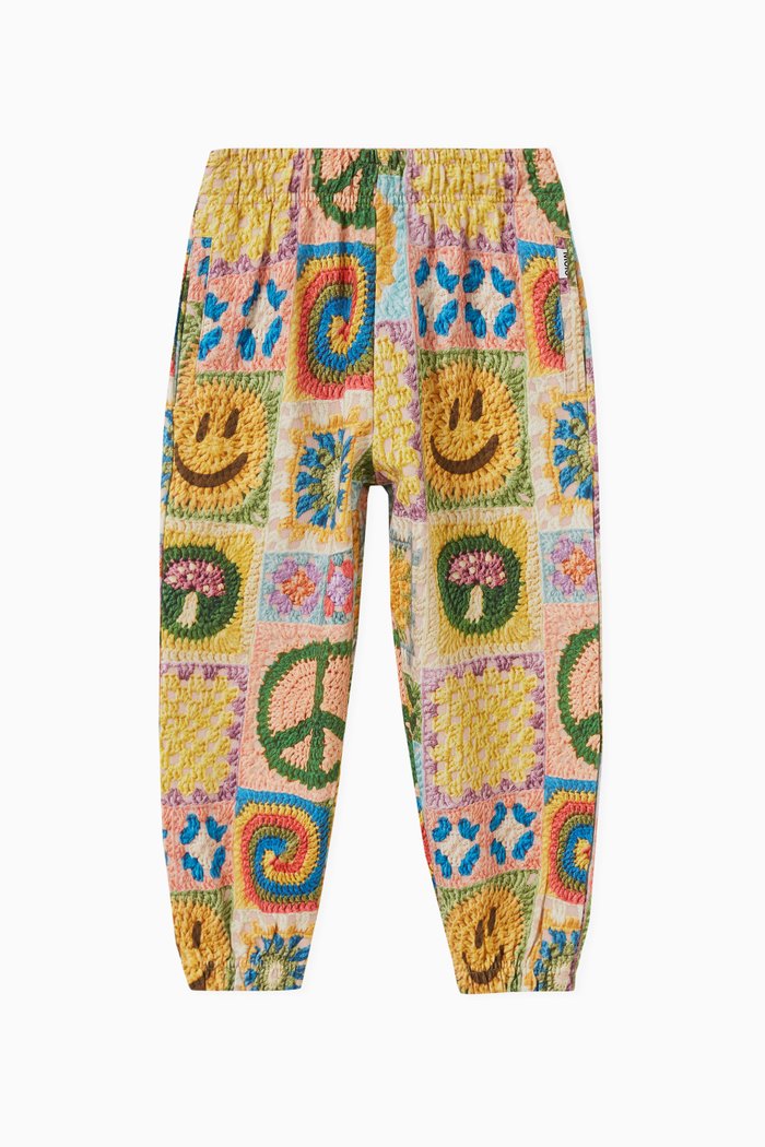 

Adan Crochet Sweatpants in Cotton, Multicolour