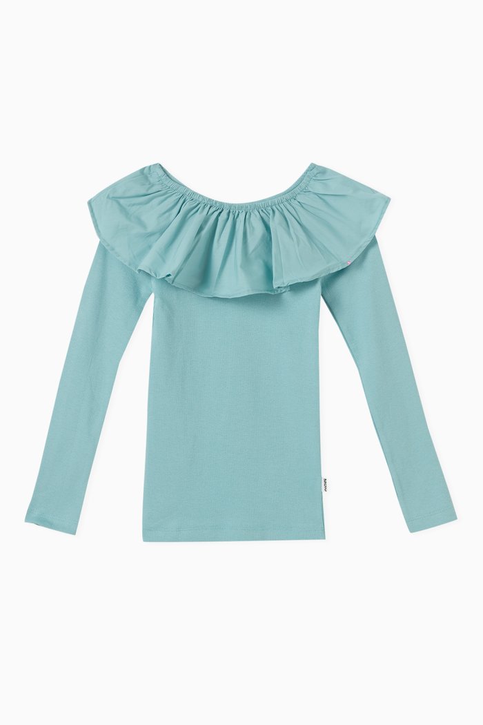 

Renate Frill Top in Cotton-jersey, Blue