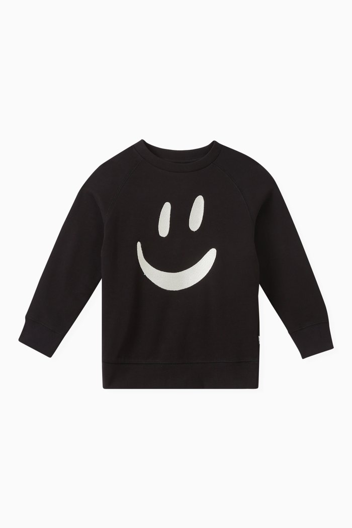 

Mike Sweatshirt in Organic Cotton-fleece, Black