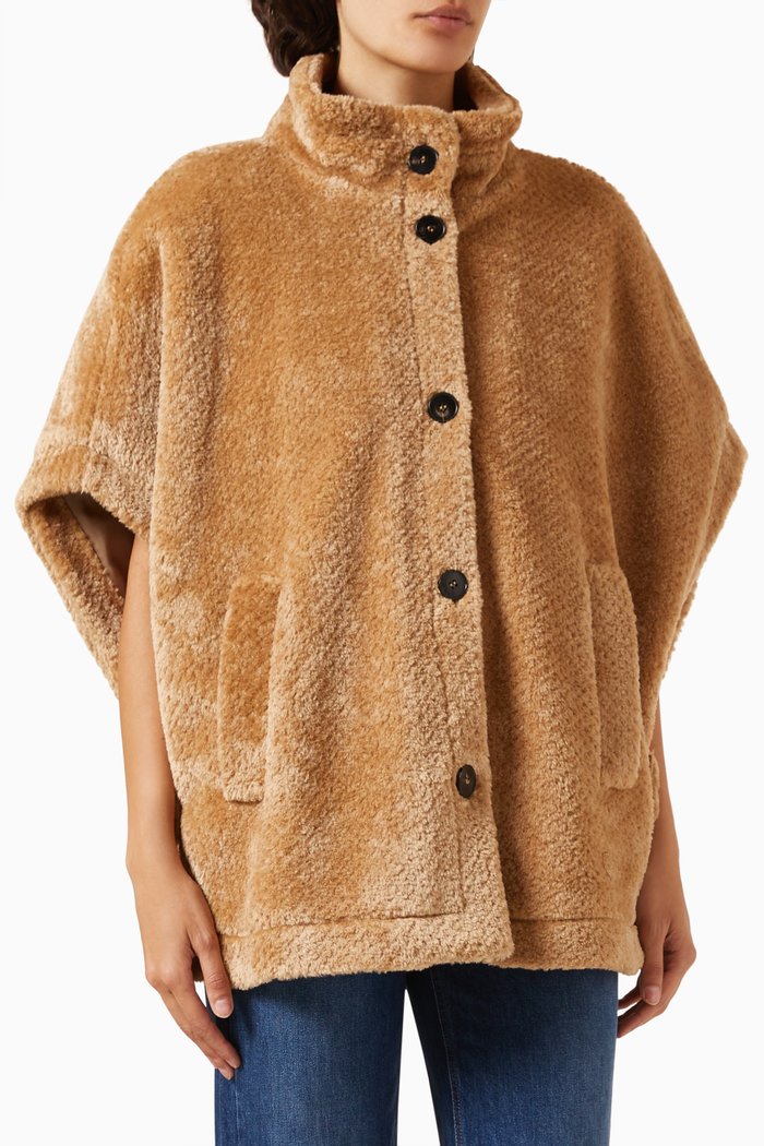 

Alcano Fluffy Cape, Brown