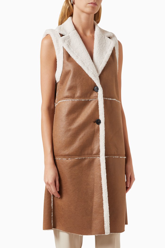 

Ugola Long Gilet, Brown