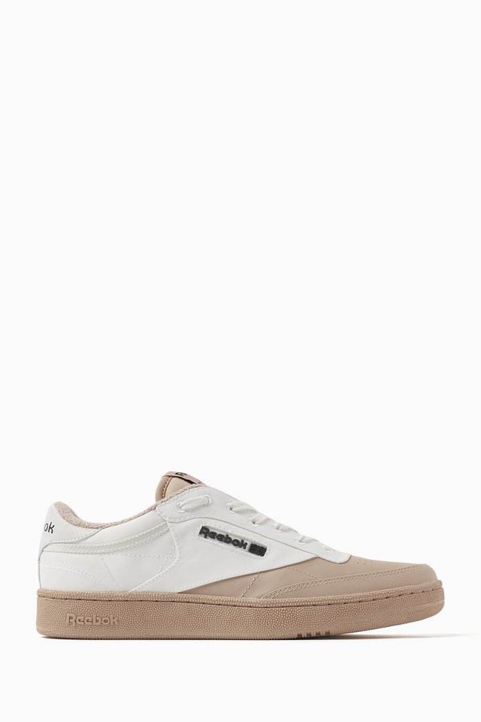 

Club C Bi-colour Shoes in Leather, Neutral