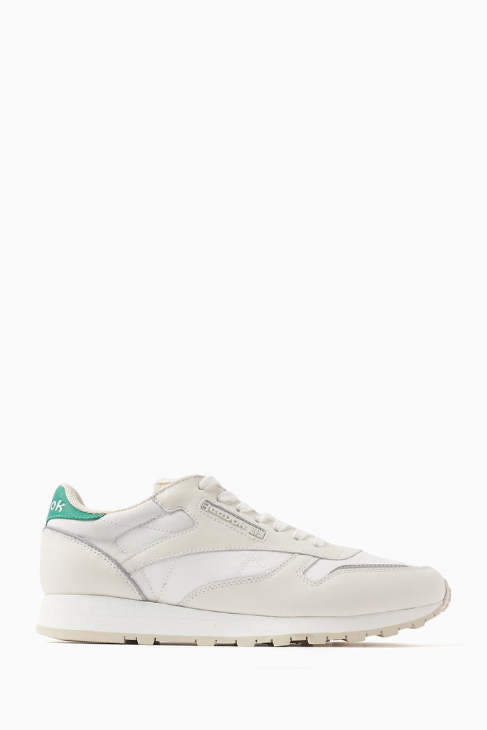 Classic Sneakers in Leather, Green