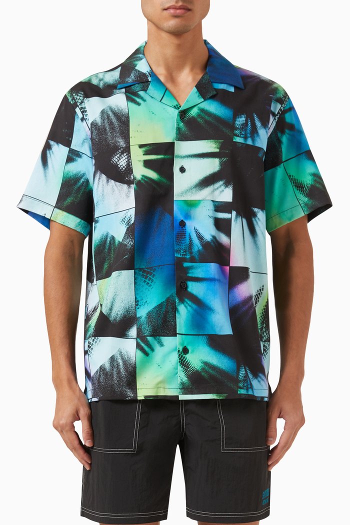

Disco-print Canty Shirt in Tencel-blend, Multicolour