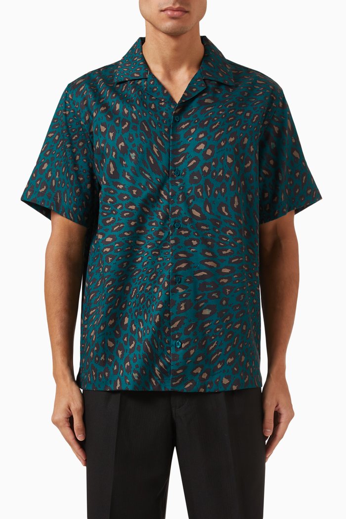 

Canty Sound Leopard-print Shirt in Tencel-blend, Multicolour