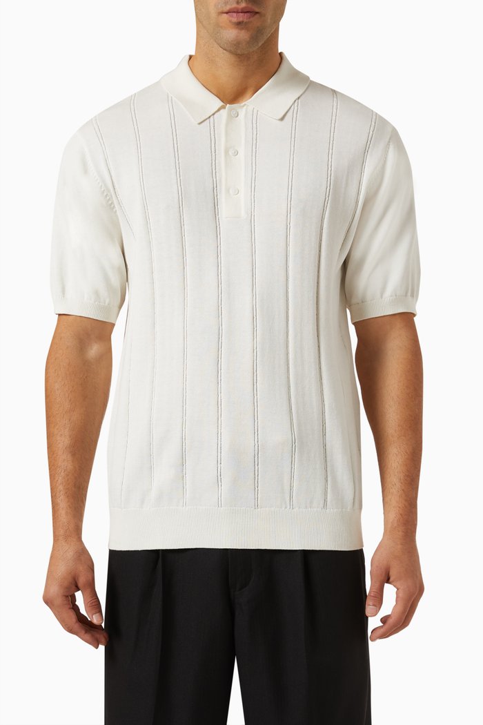 

Jahmad Polo Shirt in Cotton, Neutral