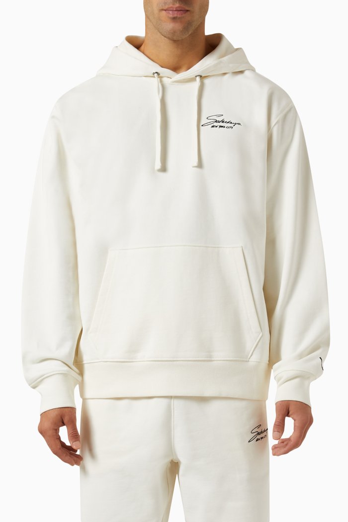 

Ditch Signature Hoodie in Loopback-terry, Neutral