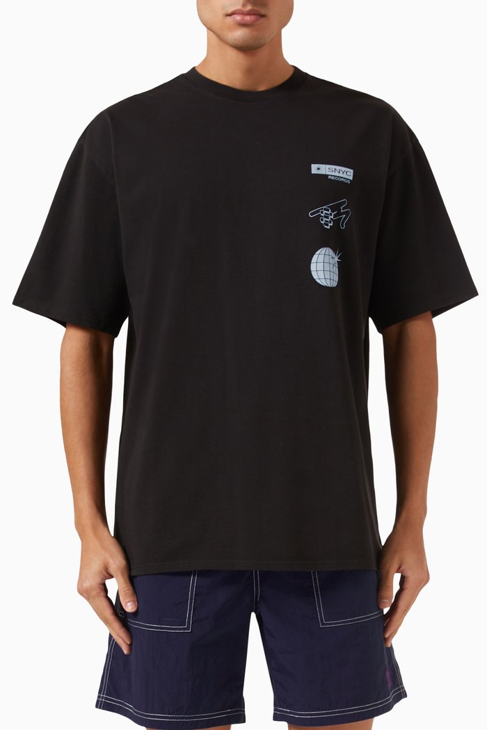 

Until Dawn Relaxed T-shirt in Cotton-jersey, Black
