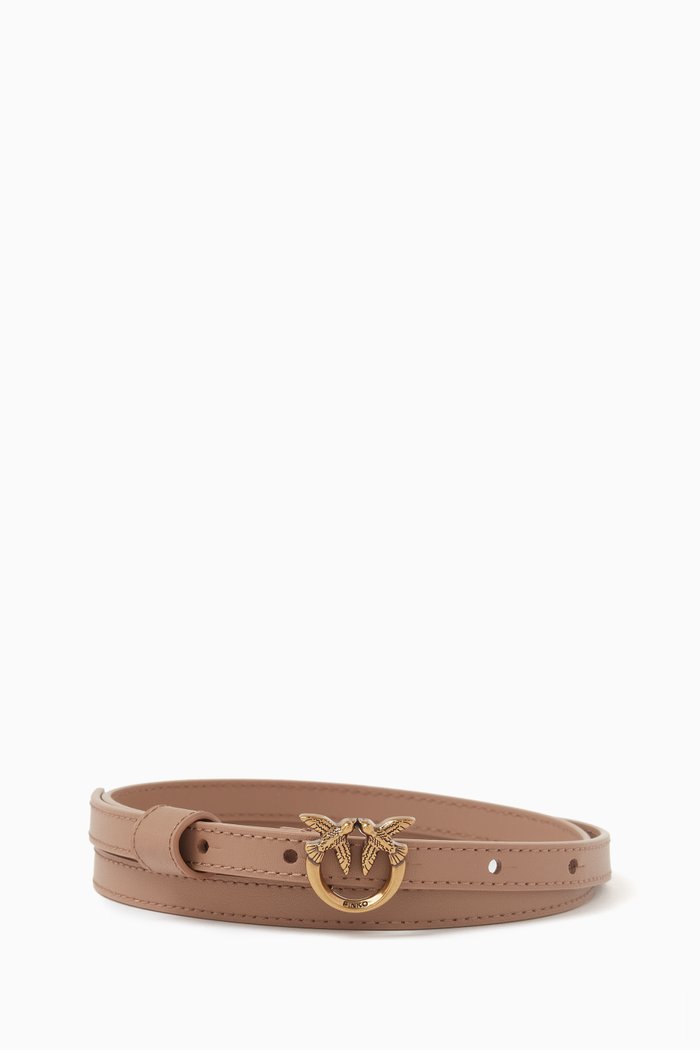 

Love Berry H1 Belt in Leather, Brown
