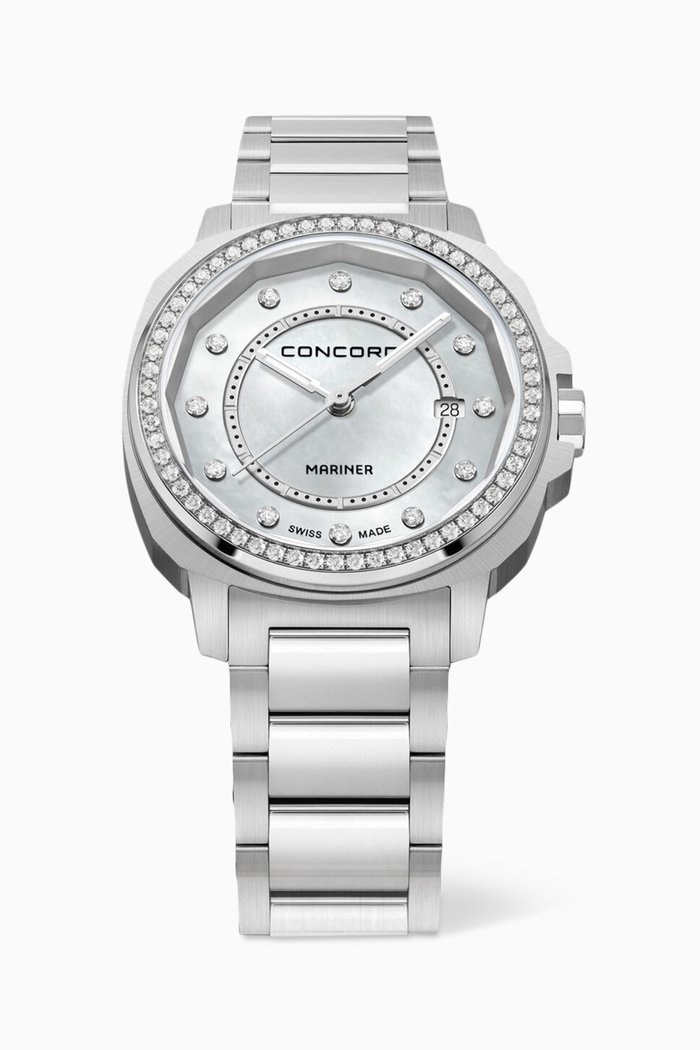 

Mariner X Quartz Diamond Stainless Steel Watch, 30mm, Silver