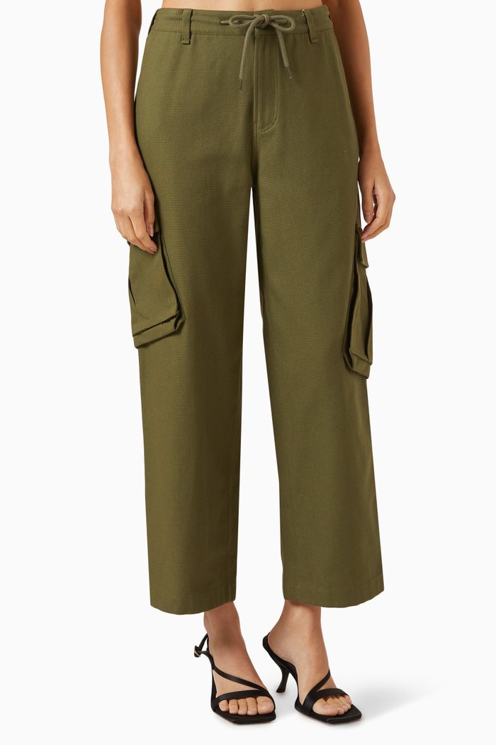 

Cargo Pants in Cotton, Green