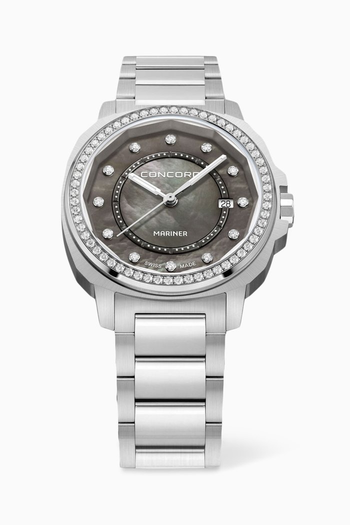 

Mariner X Quartz Diamond Stainless Steel Watch, 30mm, Silver