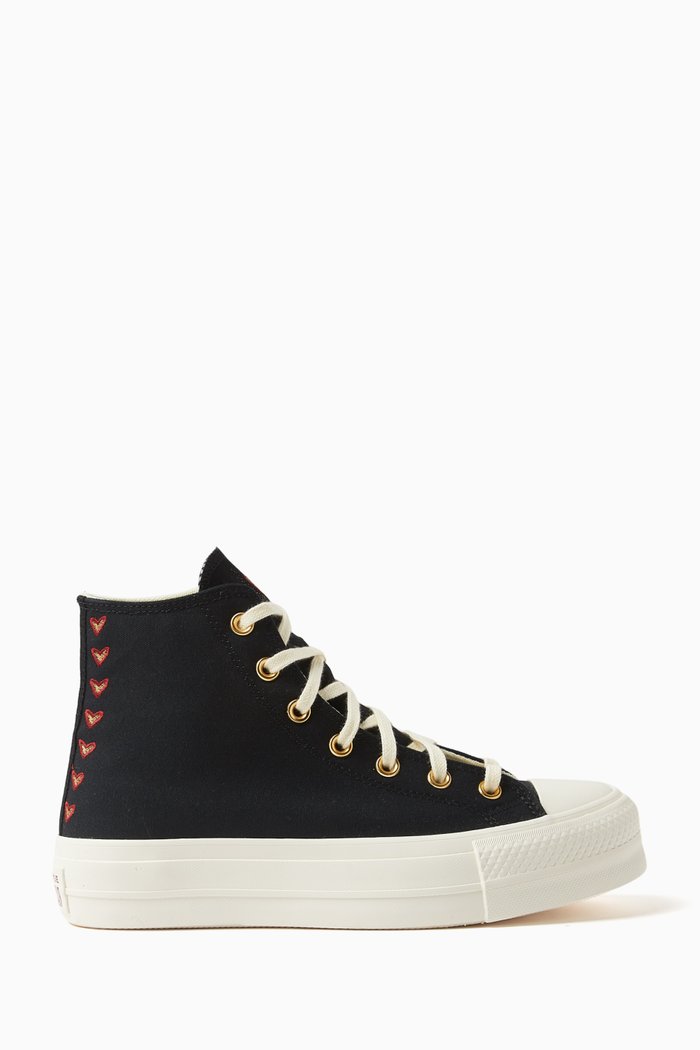 

Chuck Taylor All Star Lift High-top Sneakers in Canvas, Black