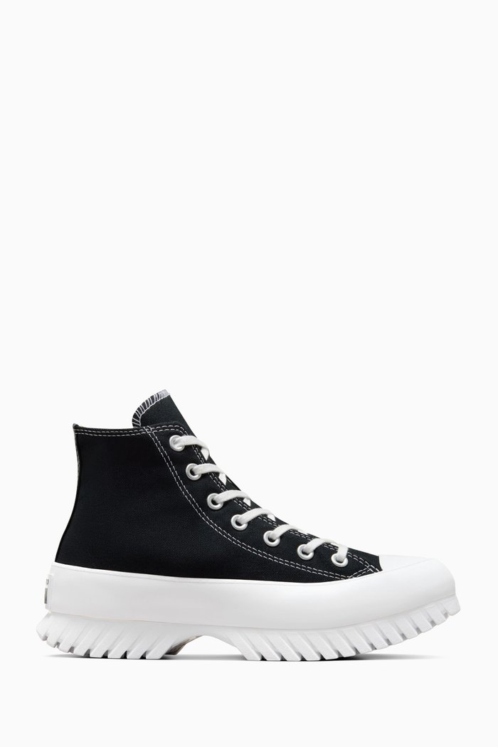 

Chuck Taylor All Star High-Top Platform Sneakers in Canvas, Black