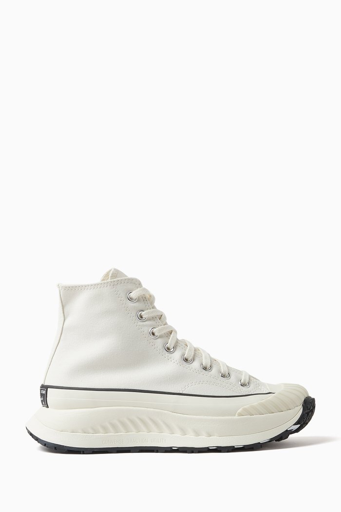 

Chuck 70 Platform High-top Sneakers in Canvas, White