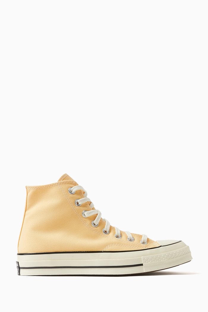 

Chuck 70 High-top Sneakers in Canvas, Yellow