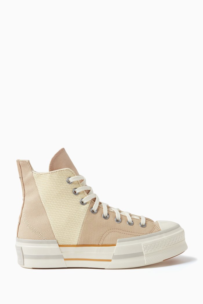 

Chuck 70 Plus High-top Sneakers in Canvas, Neutral