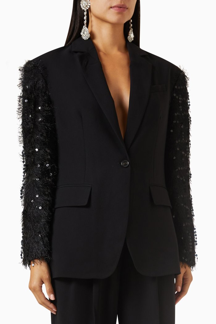 

Allen Blazer in Gabardine, Black