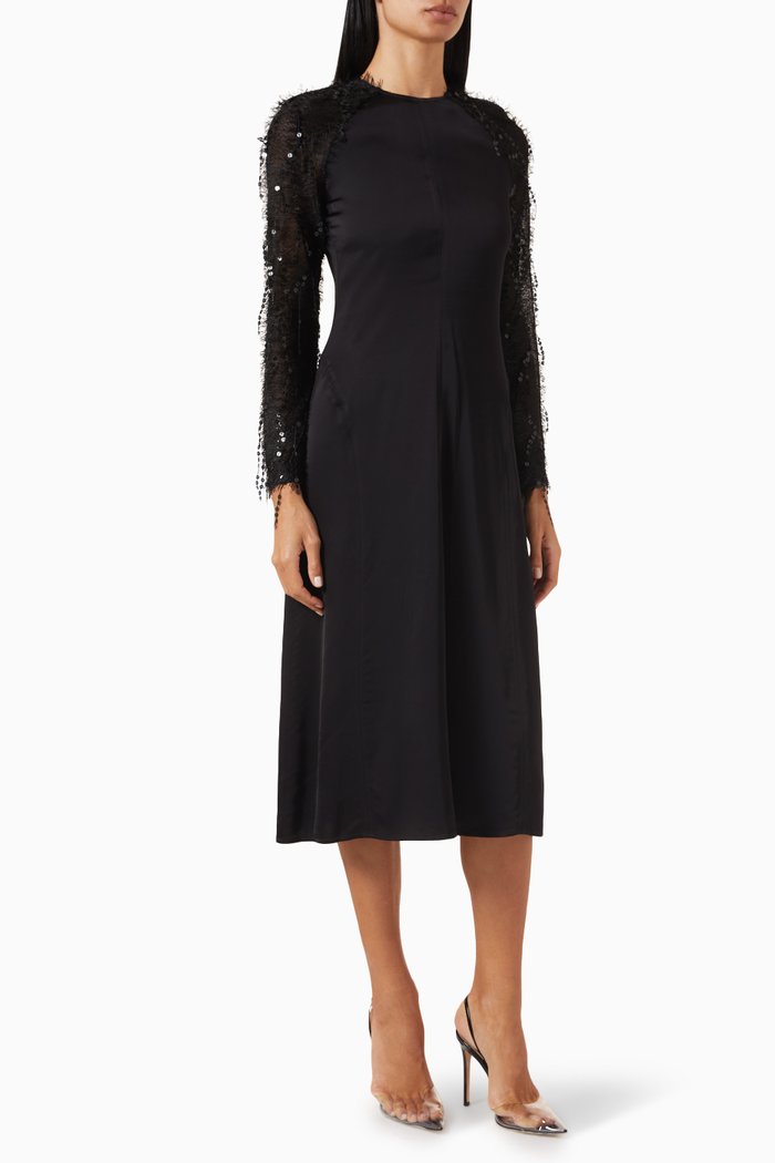 

Quincy Dress in Cady, Black