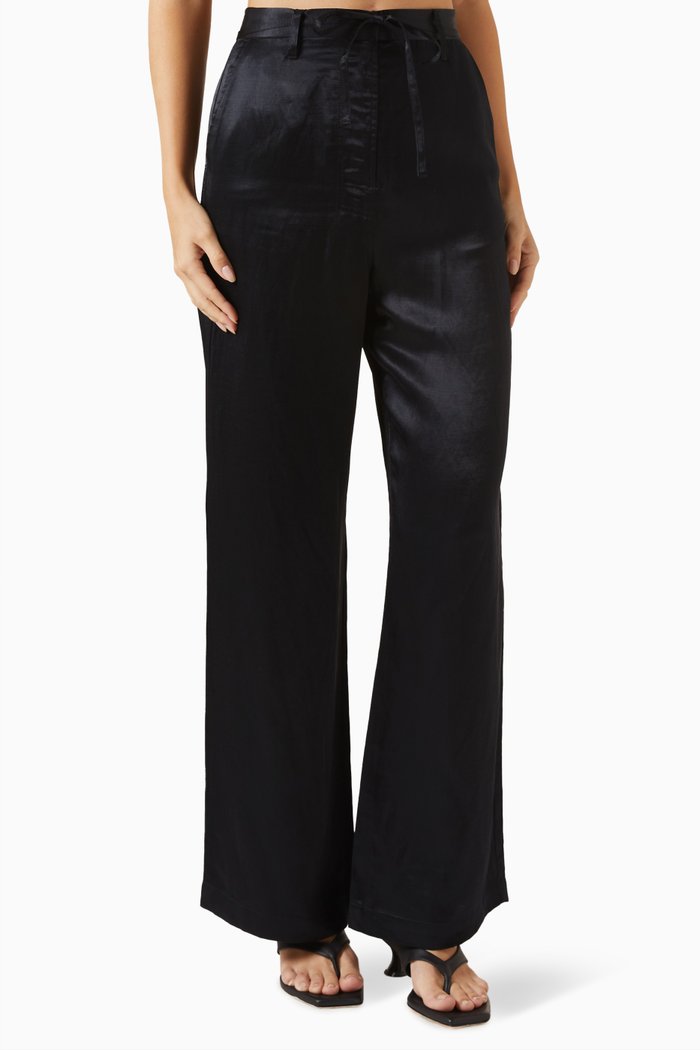 

David Mid-rise Pants, Black