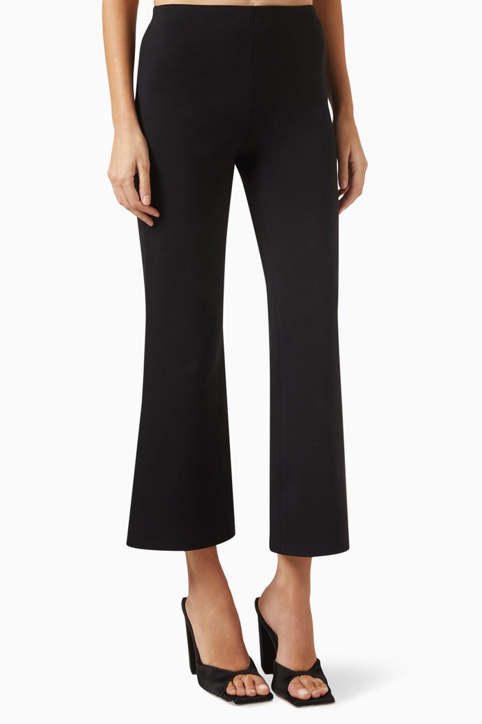 

Cropped Kick Pants in Scuba, Black