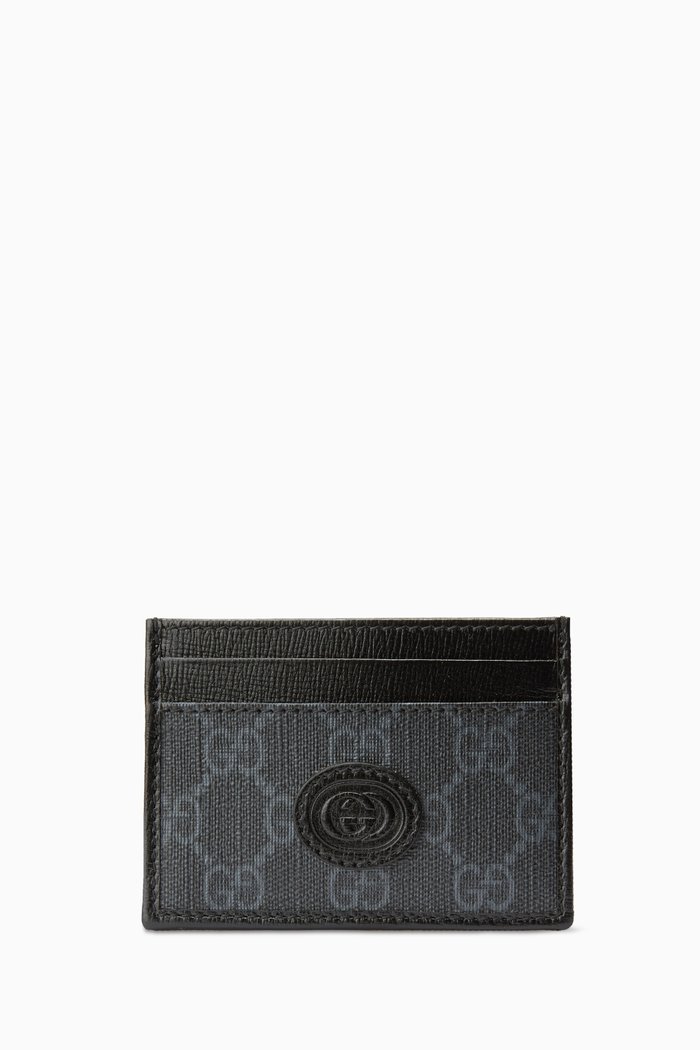 

Retro Card Case in GG Supreme Canvas, Black