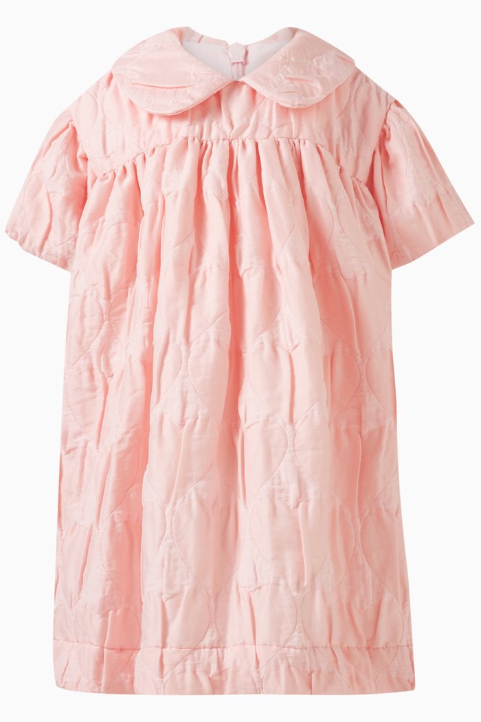 

Quilted Shirt Dress, Pink