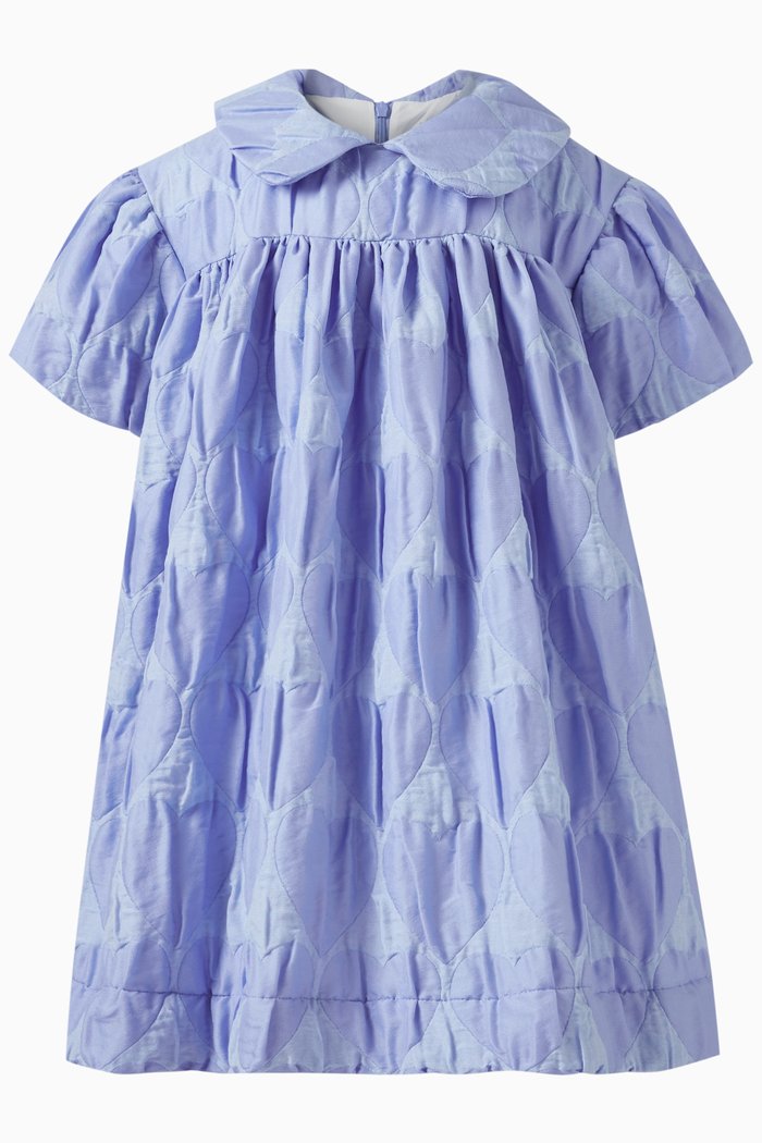 

Quilted Shirt Dress, Purple