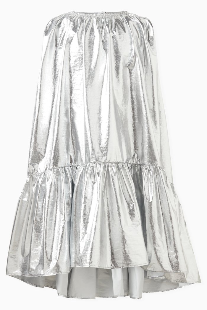 

Metallic Dress in Nylon, Silver