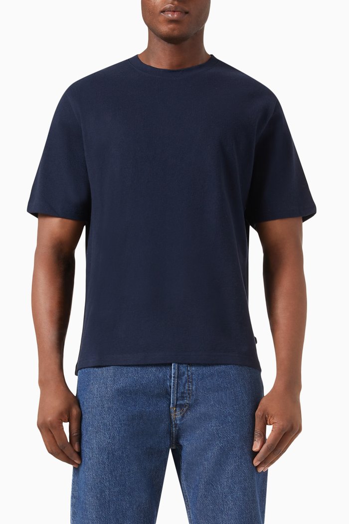 

Dean T-shirt in Organic Cotton-jersey, Blue