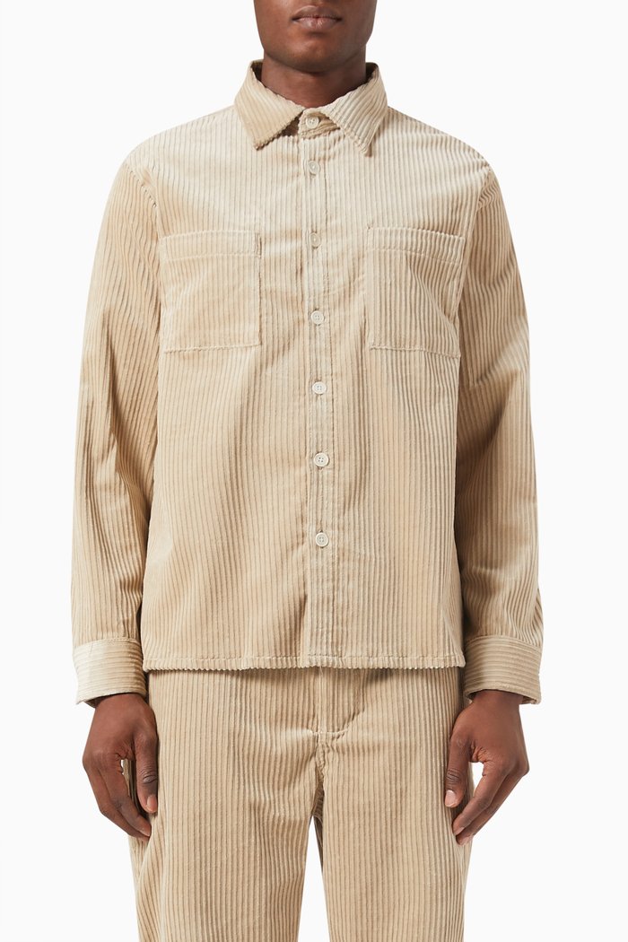 

Whiting Overshirt in Corduroy, Neutral