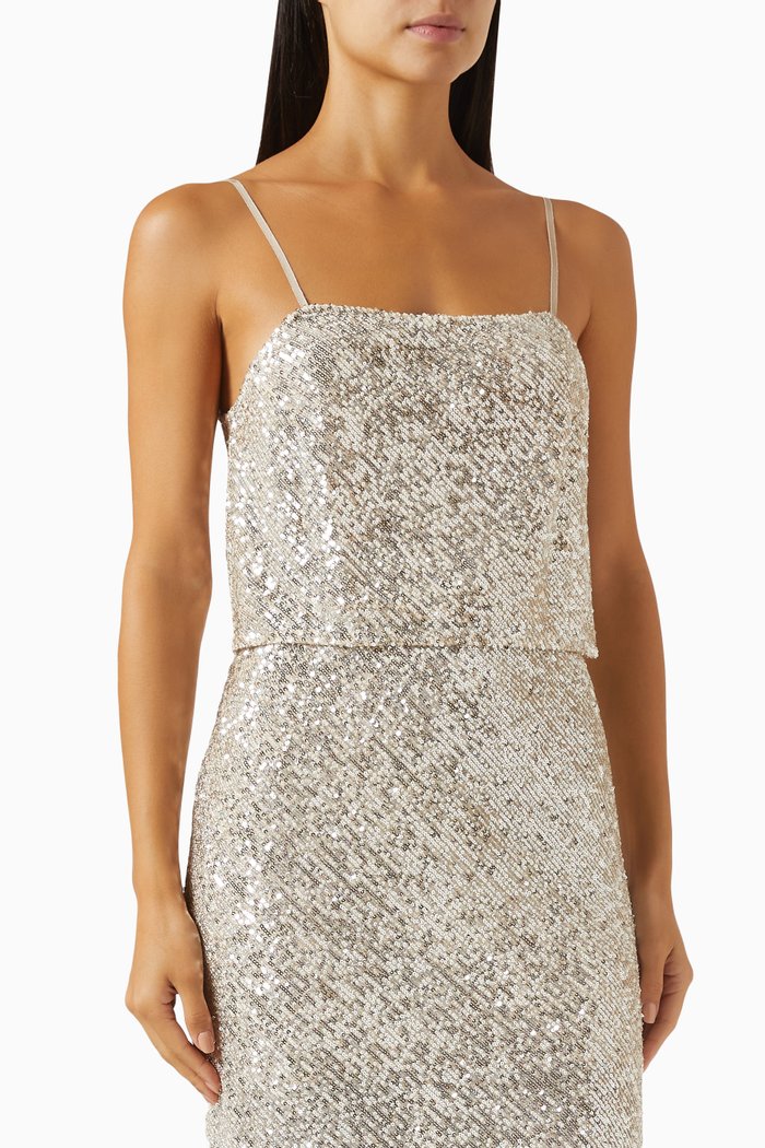 

Cami Top in Sequin, Silver
