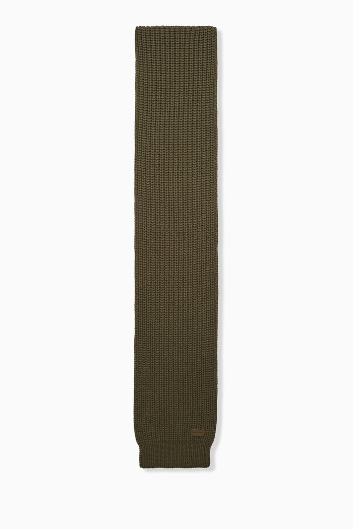

Knit Signature Scarf in Cashmere, Green