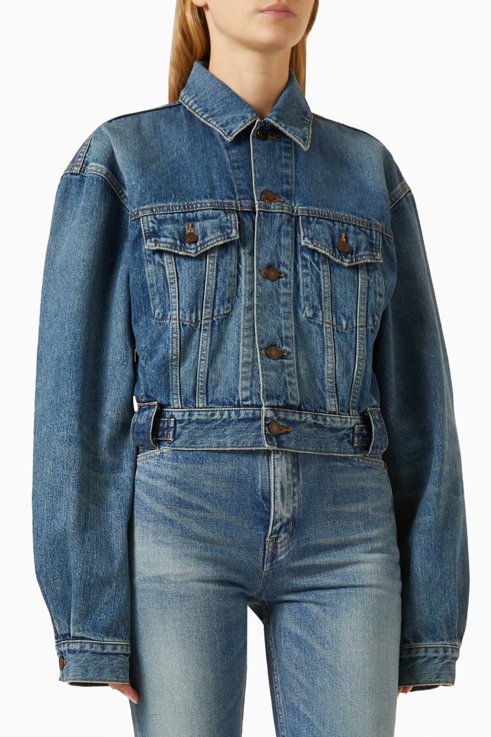 

80's Vintage Jacket in Denim, Blue