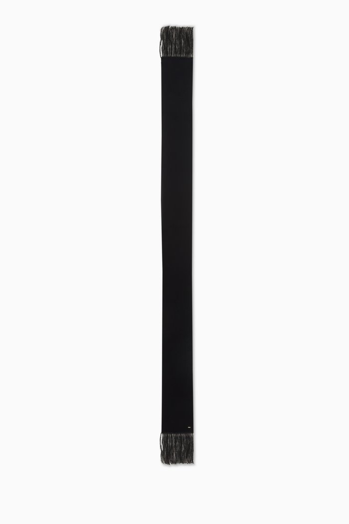 

Evening Scarf in Velvet, Black