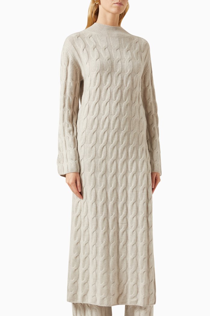 Tunic Dress in Cashmere, Neutral