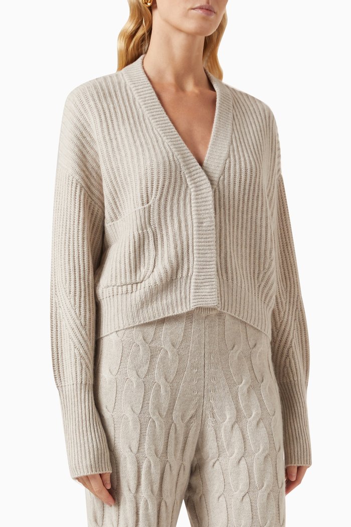 

Monaco Cardigan in Cashmere, Neutral