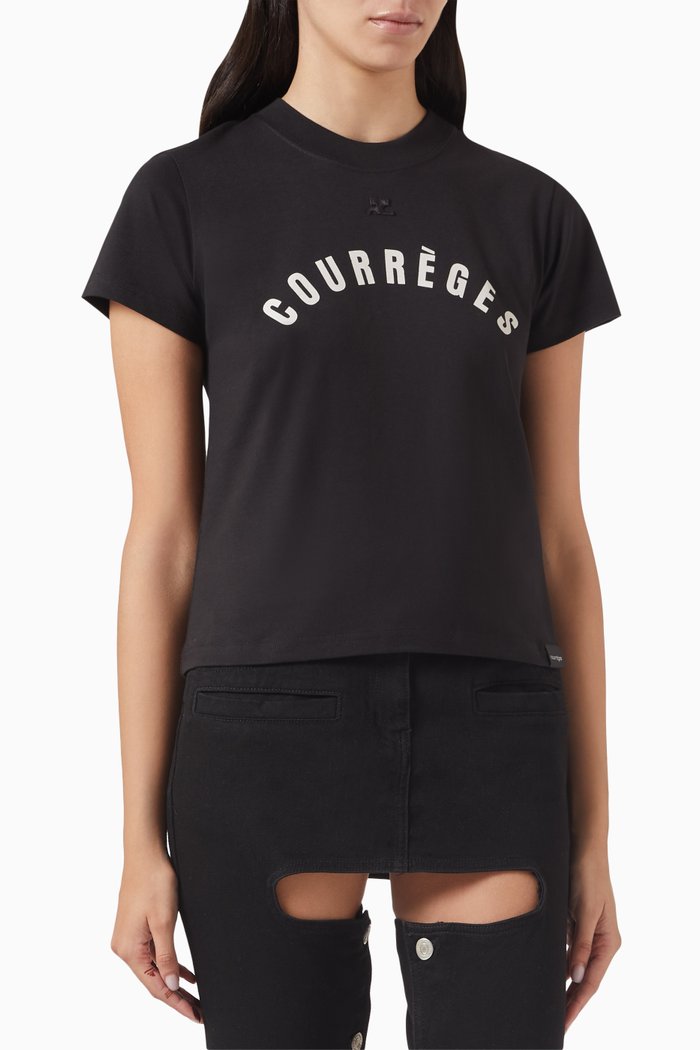 

Logo-print T-shirt in Cotton -jersey, Black