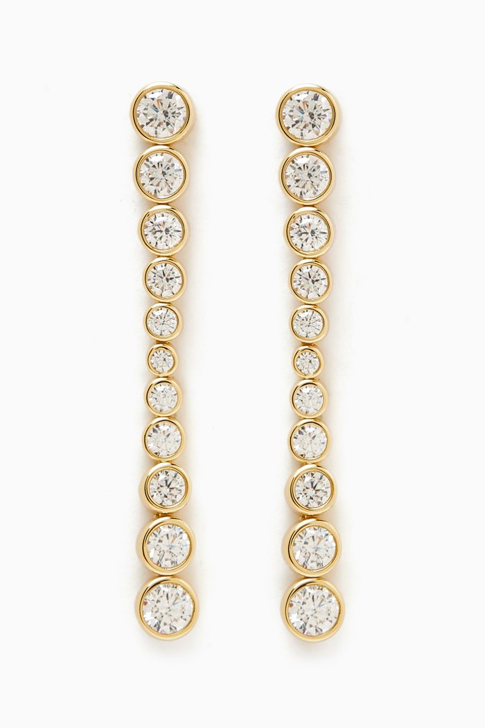 

Minimalistic Drop Earrings in 18kt gold-plated Sterling Silver, Yellow