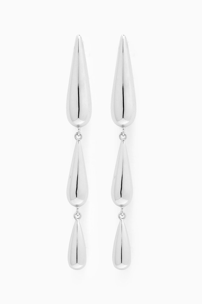 Oculus Drop Earrings in Sterling Silver