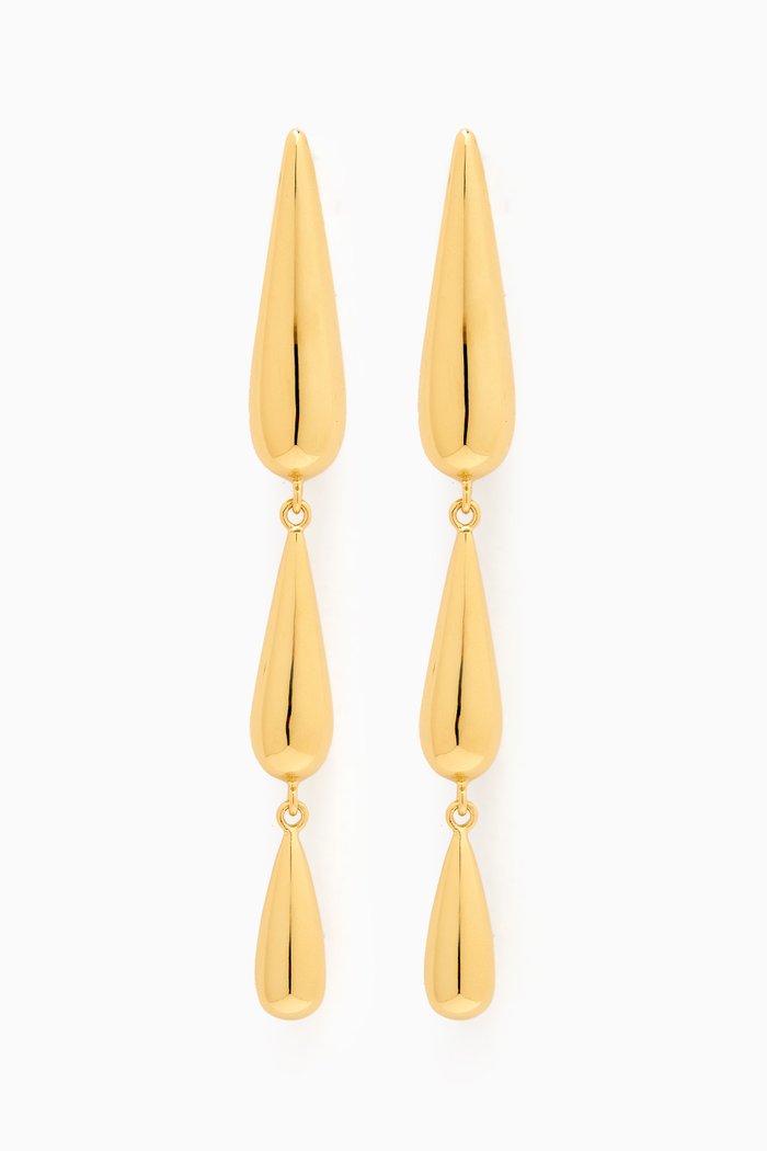 

Oculus Drop Earrings in 18kt Yellow Gold plating